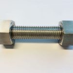 baut stud c / w 2 baut hex berat