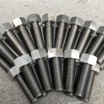 254smo uns s31254 en1.4547 baut dan mur 1-1 / 2 "-8unx180mm batang benang