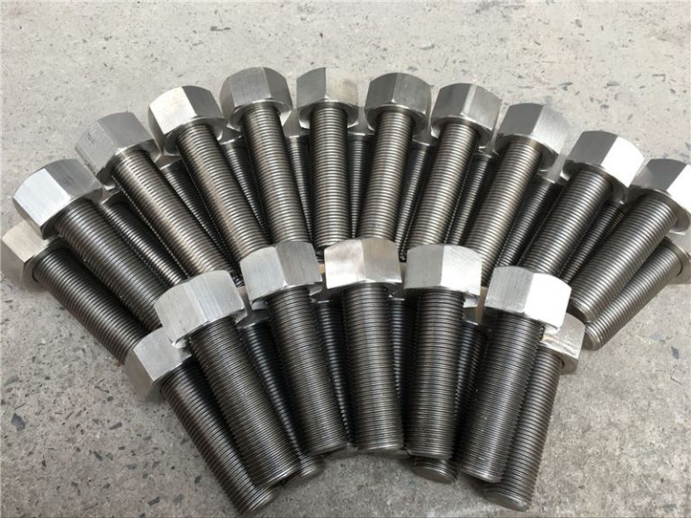 254smo uns s31254 en1.4547 baut dan mur 1-1 / 2 "-8unx180mm batang benang